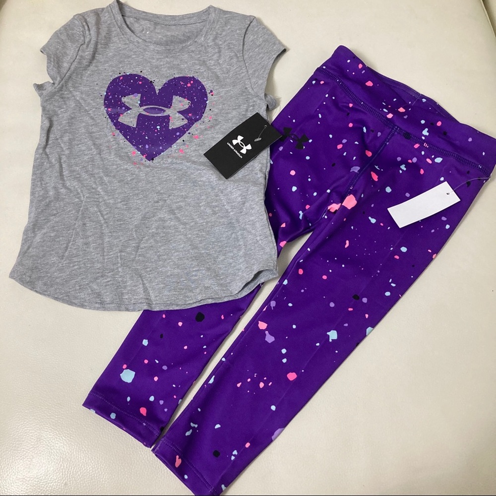 Under Armour purple heart paint sprinkled 4011 - Picture 4 of 6